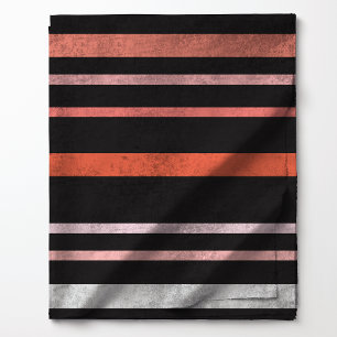 Tissu Rayures d'Halloween motif noir et orange
