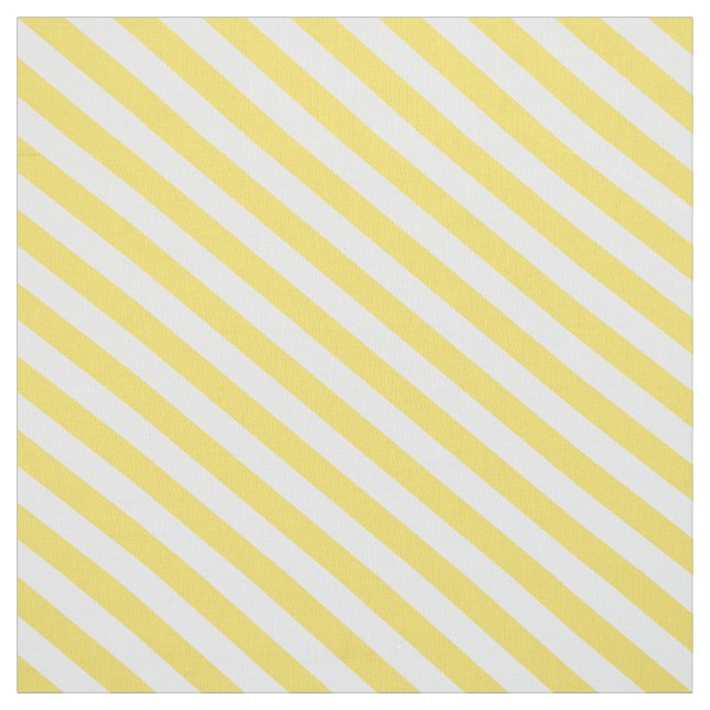 Tissu Rayures diagonales jaune citron (Échantillon)