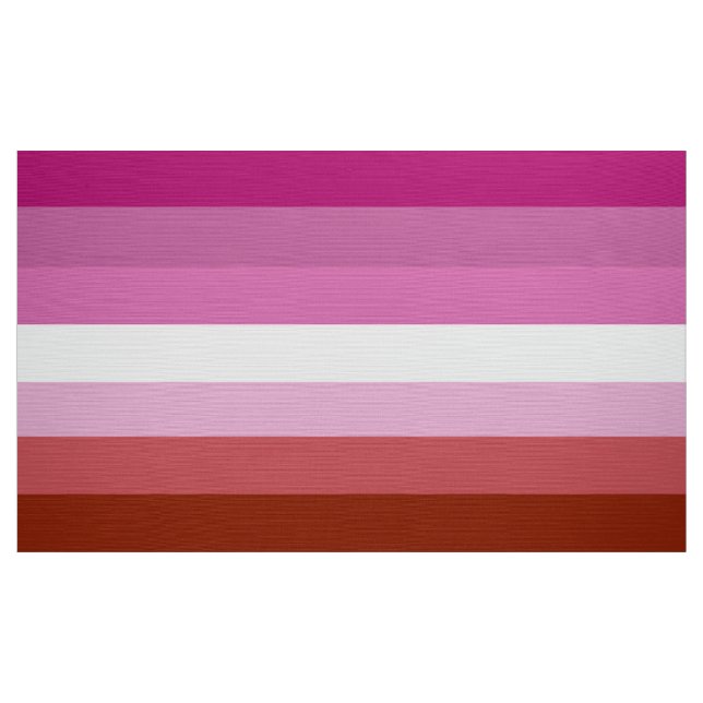 Tissu Rayures du drapeau de la fierté lesbienne (Yard)