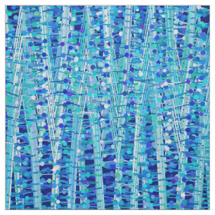 Tissu Rayures et pointes satinées Abstraites, Bleu de co