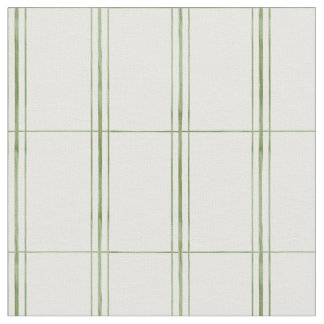Tissu Rayures fines modernes vertes