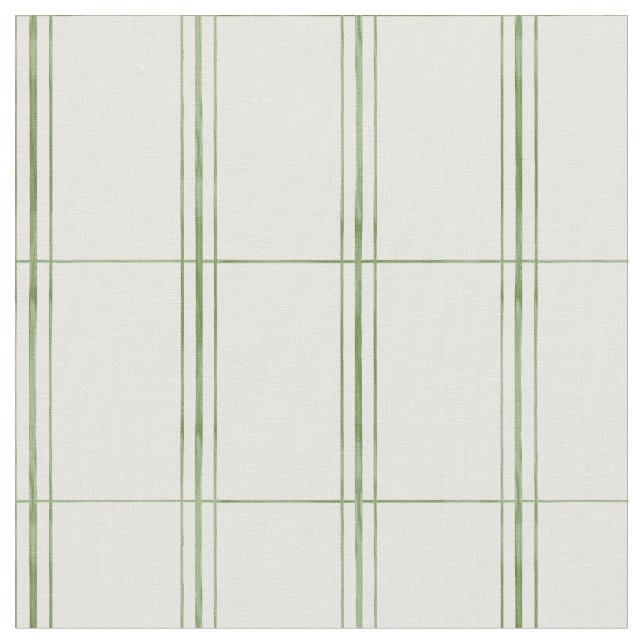 Tissu Rayures fines modernes vertes  (Fermer)