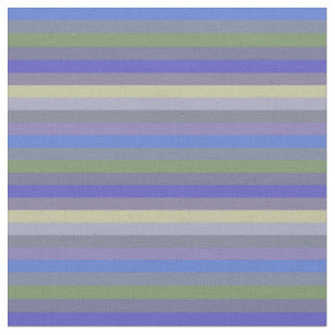 Tissu Rayures horizontales arc-en-ciel rétro douces