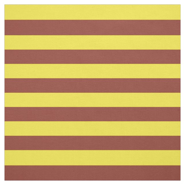 Tissu Rayures jaunes et Brown (Échantillon)