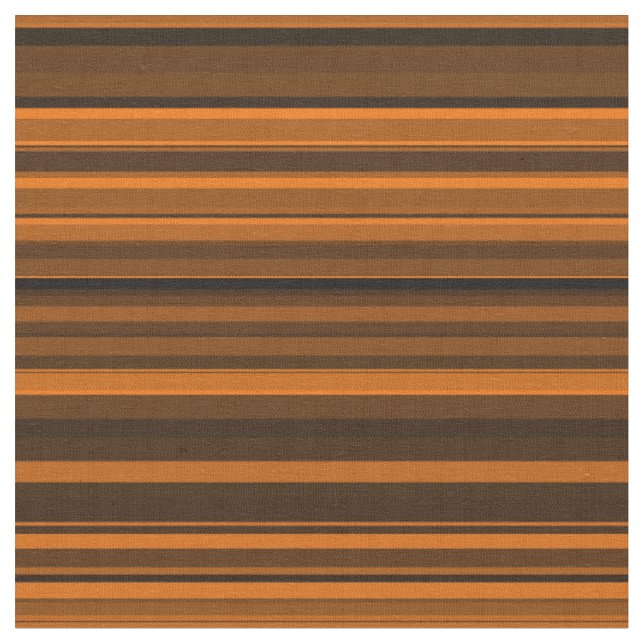 Tissu Rayures Marron Orange (Fermer)
