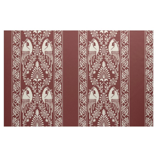 Tissu Rayures médiévales Marron foncé (Fat Quarter)