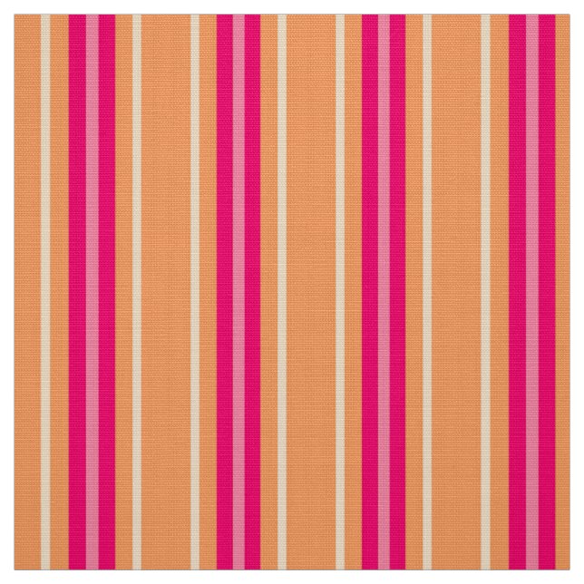 Tissu Rayures modernes de la moitié du siècle, rose (Échantillon)