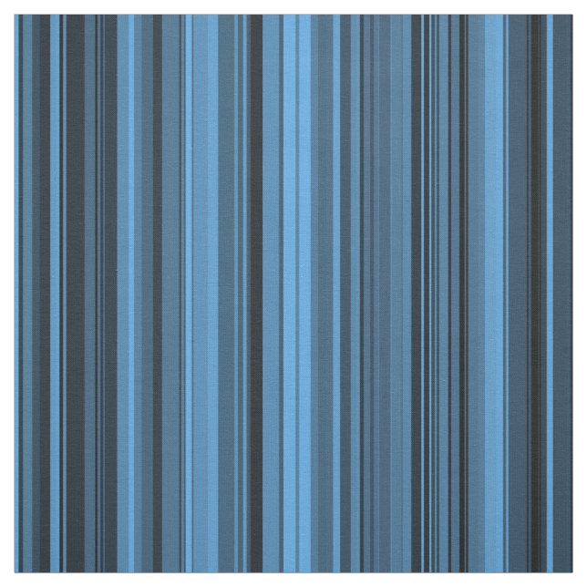 Tissu Rayures Noir Bleu (Échantillon)