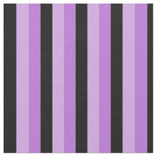 Tissu Rayures noires et pourpres