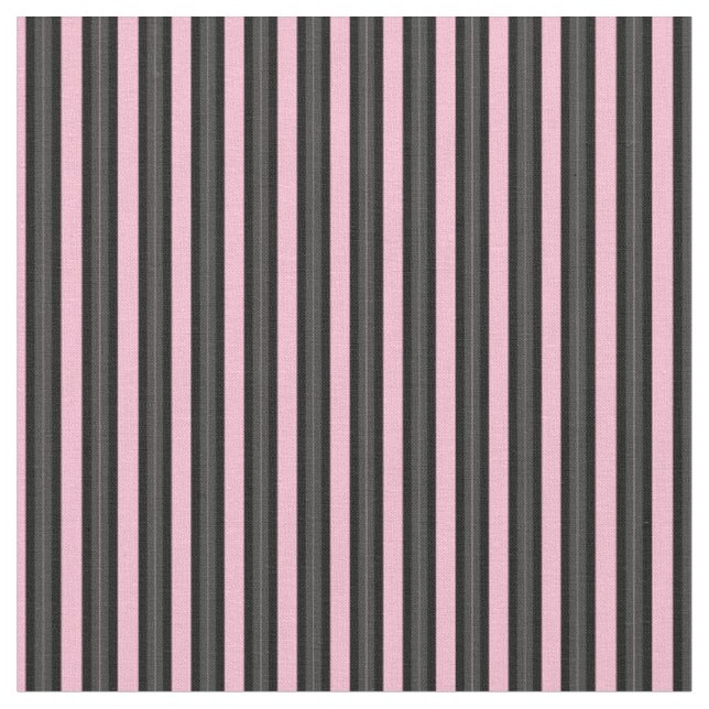 Tissu Rayures noires, grises et barbe à papa (Fermer)