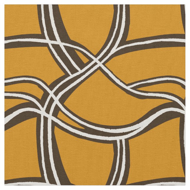 Tissu Rayures organiques audacieuses (Fermer)