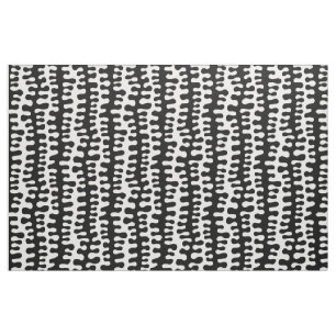 Tissu Rayures organiques - Noir