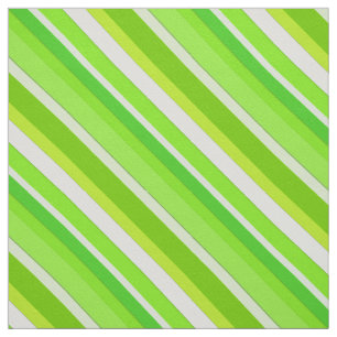 Tissu Rayures posées de sucrerie - vert et blanc de