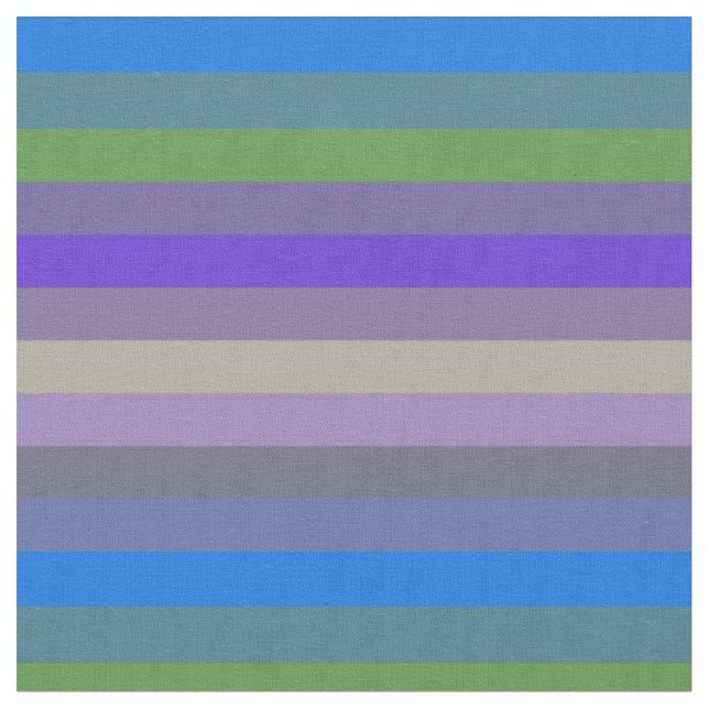Tissu Rayures Rétro Bleu, Citron Et Magenta (Fermer)