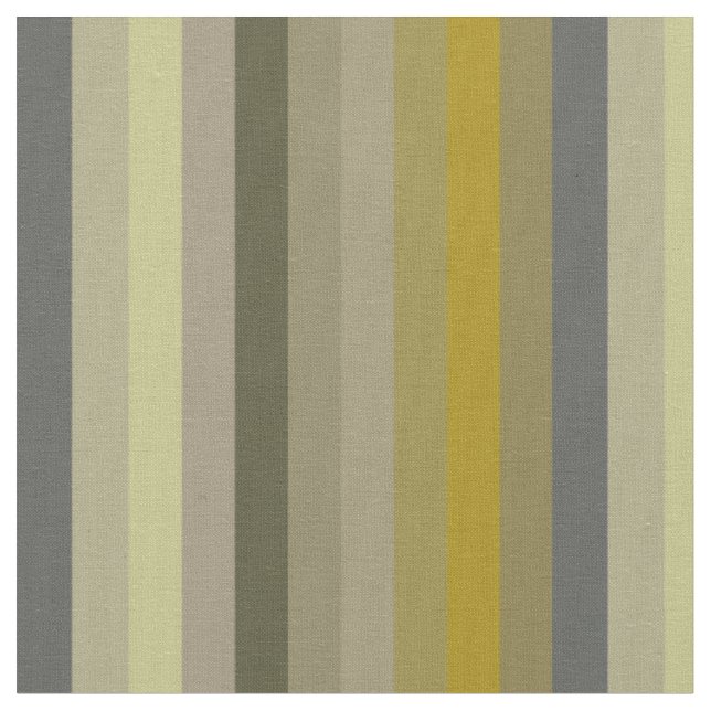 Tissu Rayures rétro des années 70 moutarde et olive (Fermer)