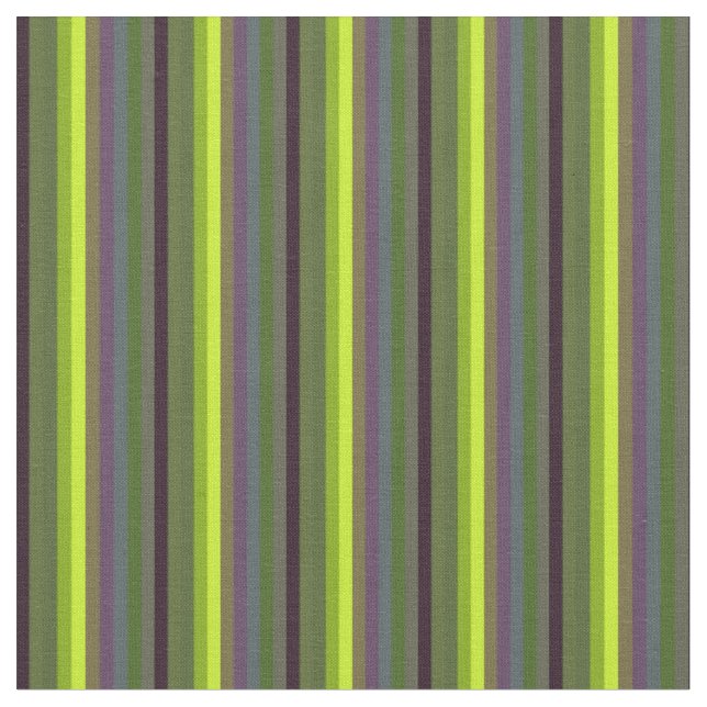 Tissu rayures rétro vertes et violettes (Fermer)