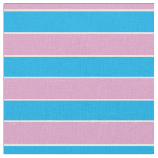 Tissu Rayures roses, bleues et blanches