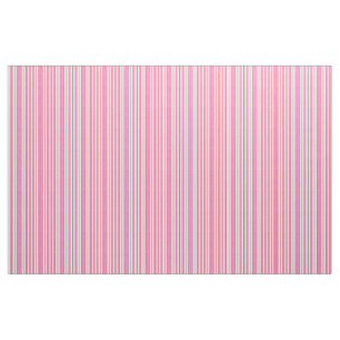 TISSU RAYURES ROSES ET BLANCHES DE FRAMBOISE