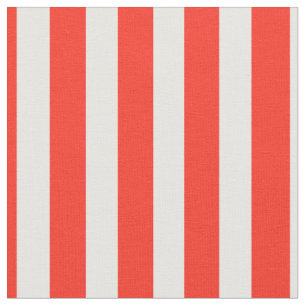 Tissu Rayures rouges et blanches de cirque de cabane