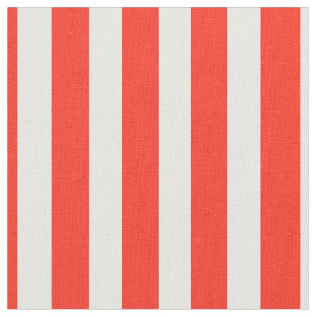 Tissu Rayures rouges et blanches de cirque de cabane (Fermer)