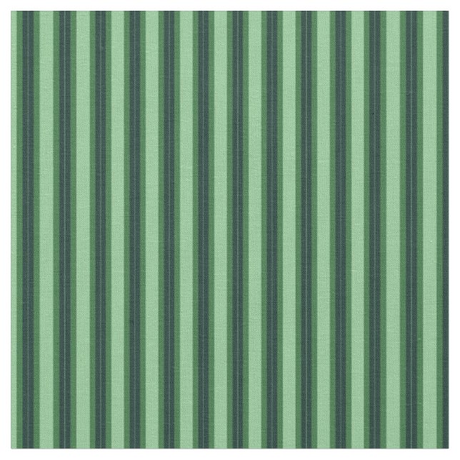 Tissu Rayures verticales vert forêt et menthe (Fermer)