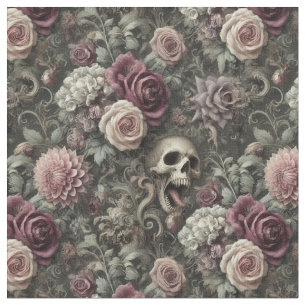 Tissu Reaping in the Rose - Carrelage classique gothique