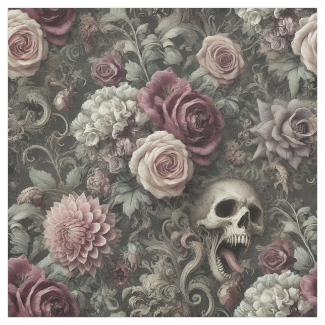 Tissu Reaping in the Rose - Énoncé gothique (Échantillon)