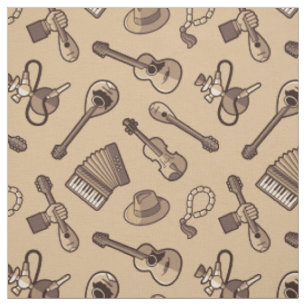 Tissu Rebetiko Motif Fabric