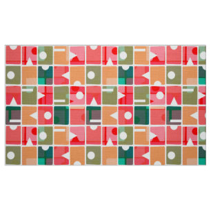 Tissu Rectangles Abstraites 120623
