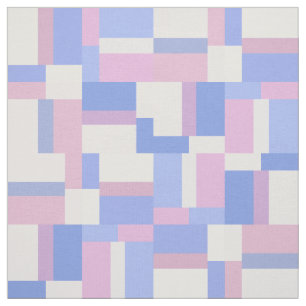 Tissu Rectangles de blocs de couleurs géométriques - ros