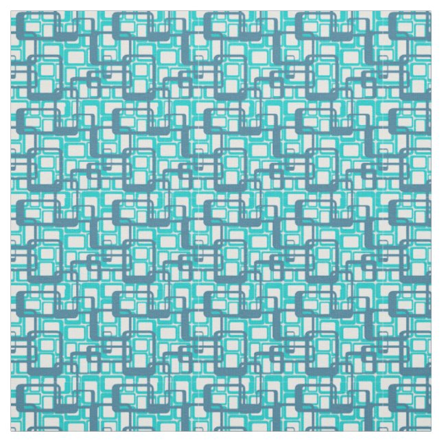 Tissu Rectangles modernes ouvertes du milieu du siècle (Échantillon)