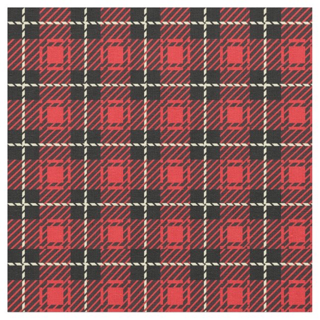 Tissu Red Plaid Background (Fermer)