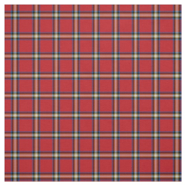 Tissu Red Plaid, Royal Stewart Tartan (Échantillon)