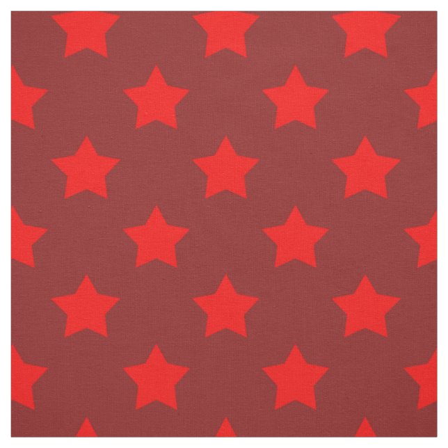 Tissu Red Stars Maroon Arrière - plan Textile (Échantillon)