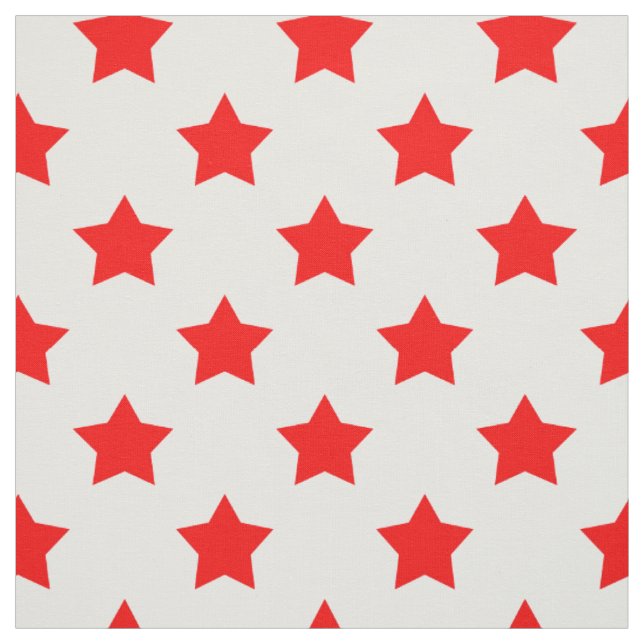 Tissu Red Stars White Arrière - plan Textile (Échantillon)