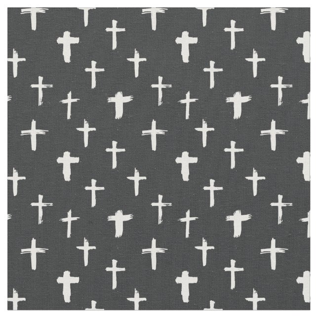 Tissu Religion Motif croisée (Fermer)
