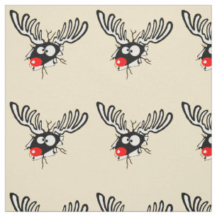 Tissu Renard rouge fou