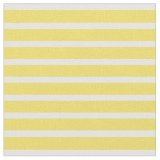 Tissu Renoncule jaune et amende blanche barrée