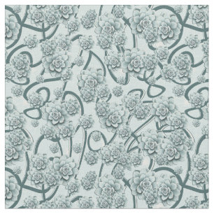 Tissu Répéter les succulents de Motif plus petits sur Pi