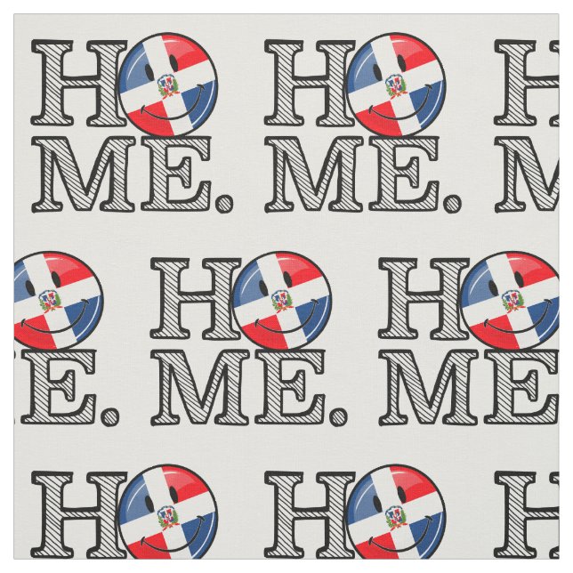 Tissu République Dominicaine Drapeau souriant Ménage (Échantillon)