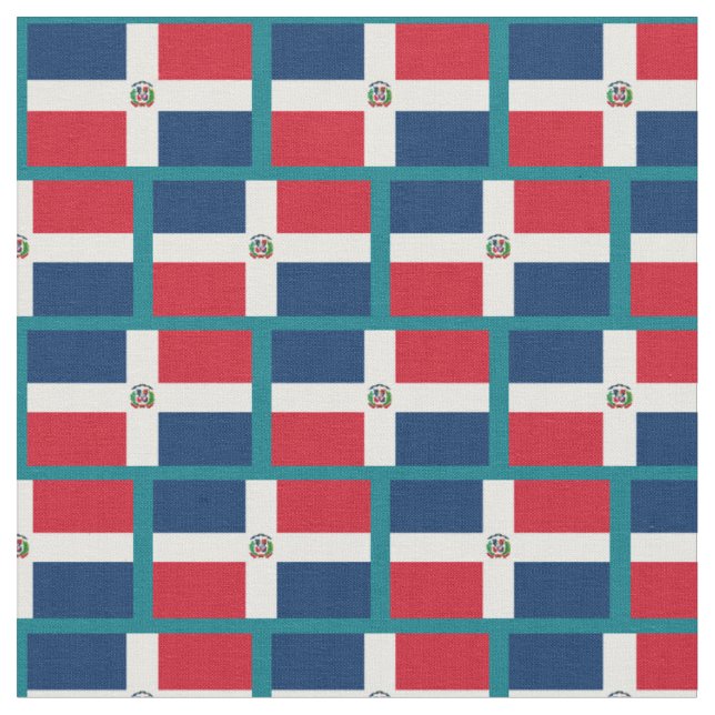 Tissu République Dominicaine Drapeau textile et mode bra (Fermer)