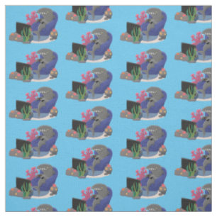 Tissu Requin drôle regardant la télévision dessin animé