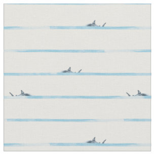 Tissu Requin rayures dangereuses dans l'eau profonde de 