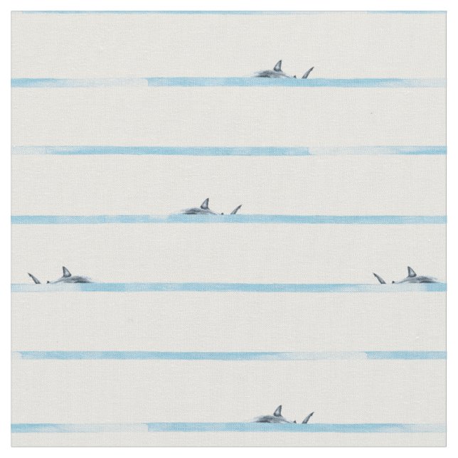 Tissu Requin rayures dangereuses dans l'eau profonde de  (Fermer)