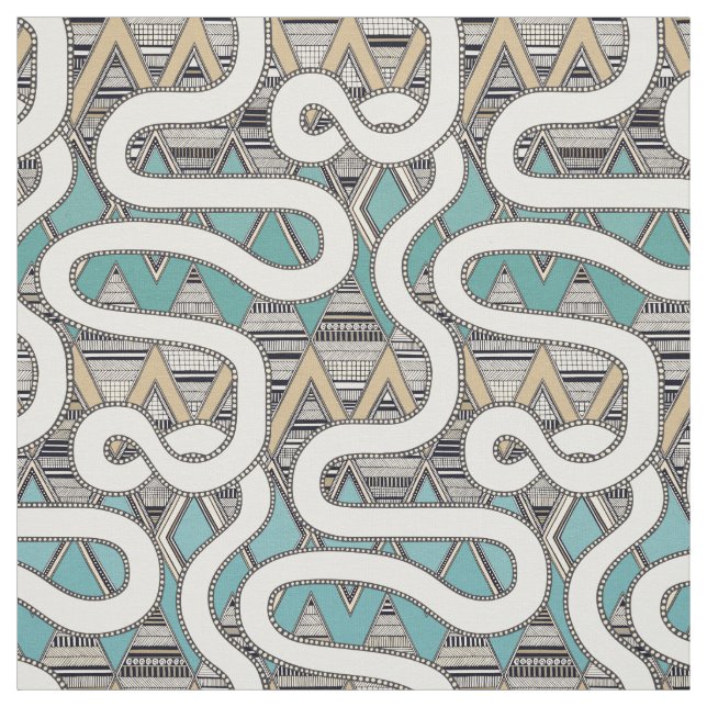 Tissu RESA aqua (Échantillon)