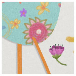 Tissu Ressorts et fleurs de printemps que vous Customise