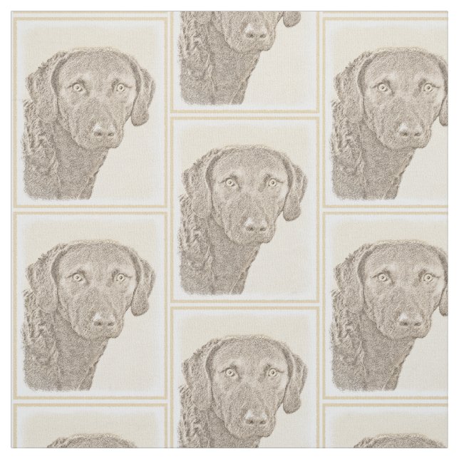 Tissu Retriever de Chesapeake Bay Peinture originale de  (Échantillon)