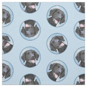 Tissu Retriever recouvert de boue peint art original chi