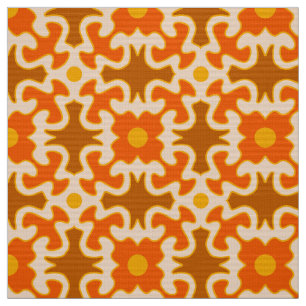 tissu rétro 60s les années 70 mod motif