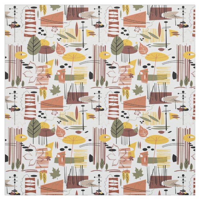Tissu Rétro automne un Aller-Aller (Échantillon)